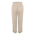 thumbnail image 5 of Womens Stretch Work Pants for Office, High Rise Straight Leg Trousers with Pockets, Wrinkle-Free Business Casual Bottom for Women, 5 of 6
