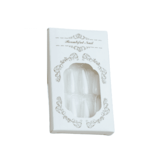 Press-On Nails | Long Oval Nails Press On Nails White