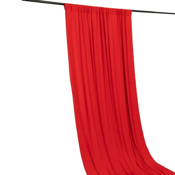 BalsaCircle 5x10 feet Red 4-Way Stretch Spandex Divider Backdrop Curtain Home Decorations