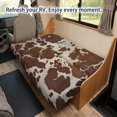 thumbnail image 4 of Aplkyhs Brown Cow Print 2 Piece RV Folding Sofa Covers Stretch Non-Slip Camper Slipcovers for Jackknife Sleeper Sofa Machine Washable Pets Friendly Furniture Protector, 4 of 6