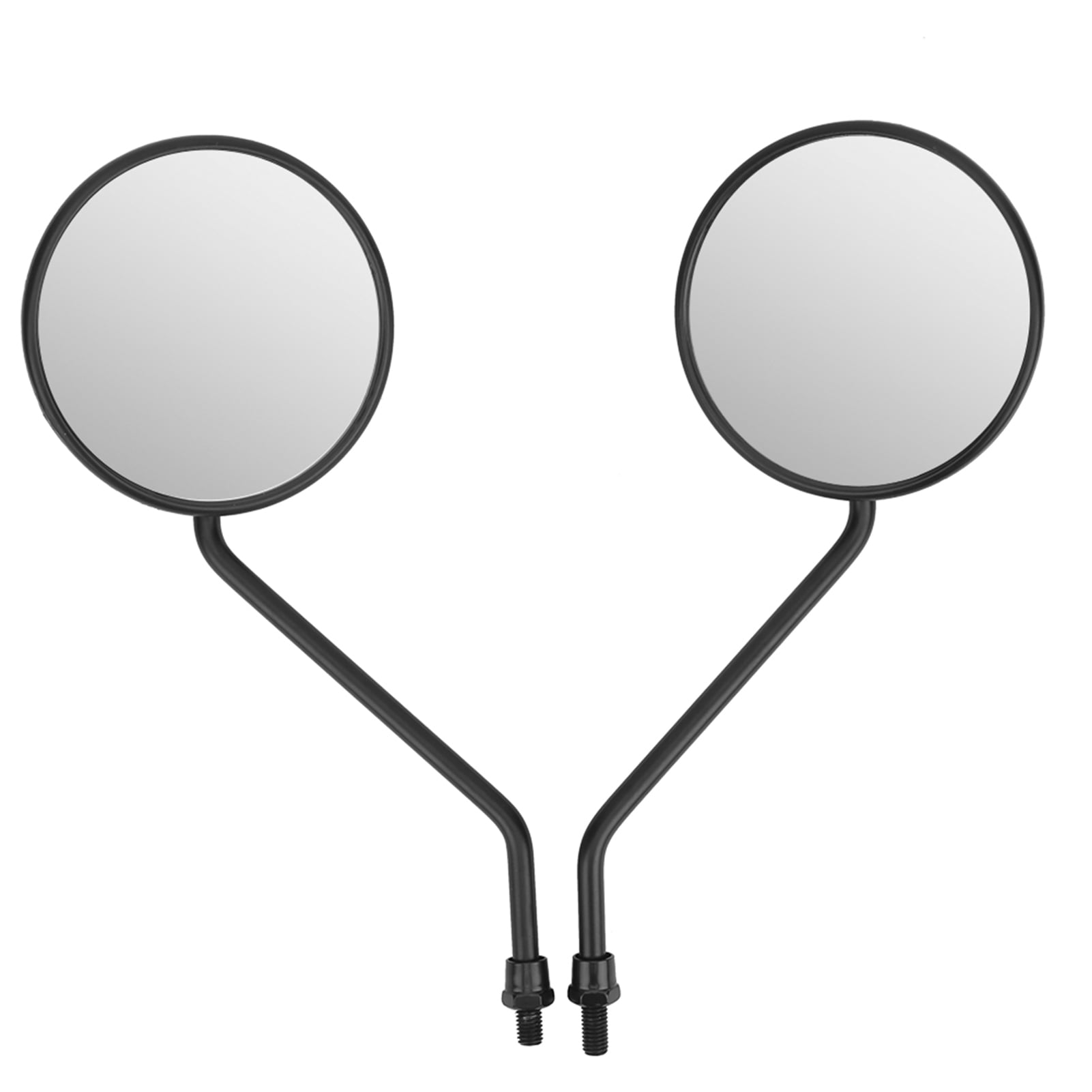 Side Mirrors Bike, Universal Round Side Mirrors 8mm/0.3in 2Pcs Round Mirrors Scooter Motorcycle