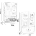thumbnail image 4 of Simulation Double-door Fun Refrigerator Kitchen Smart Toy Children's Furniture With Kitchen Toy Set Accessories, 4 of 4