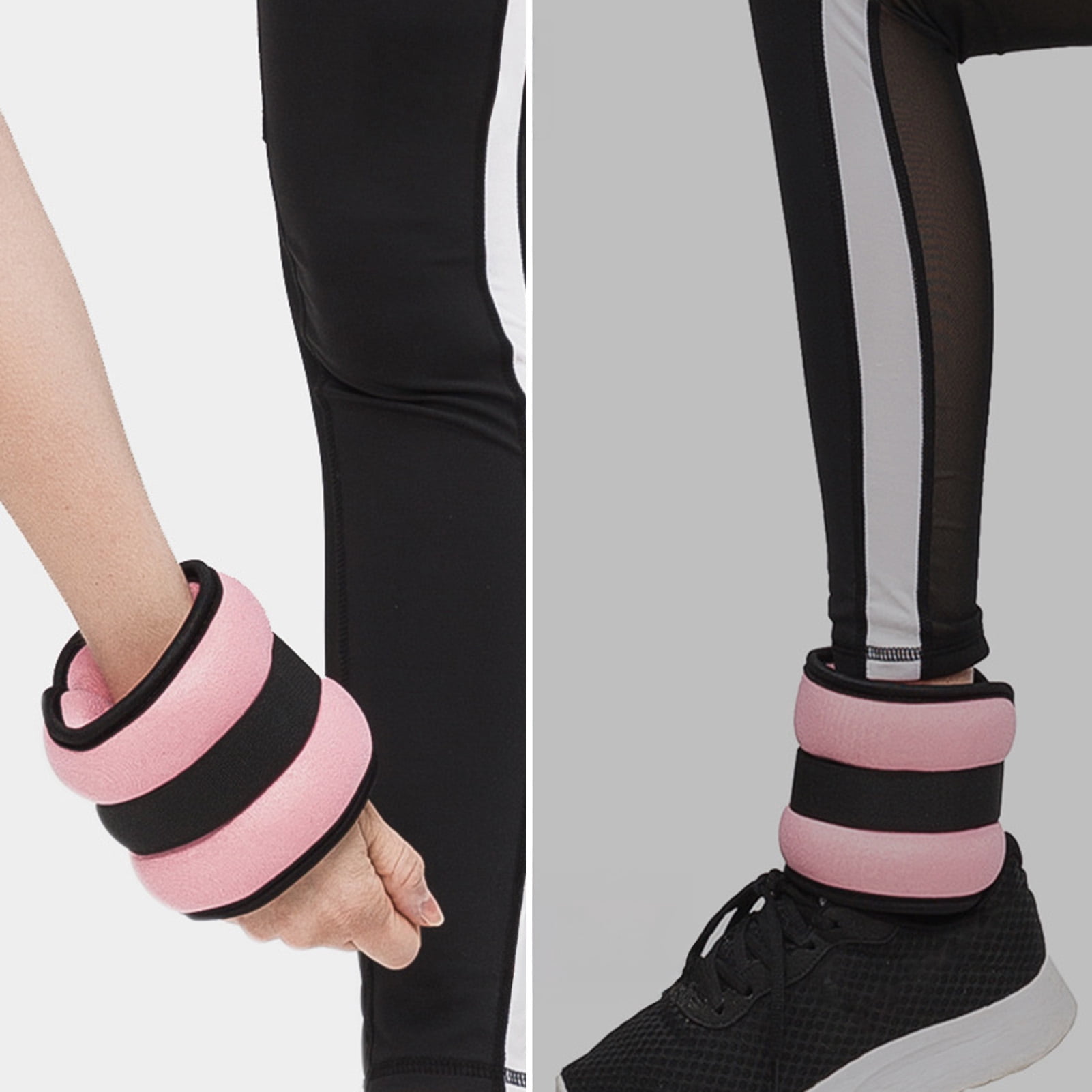 YIFAEUX 1 Pair Weight-bearing Sandbag Adjustable Wearable Weighted Wristband Men Women Dance Running Workout Ankle Wrist Weights Bracelet
