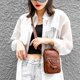 thumbnail image 2 of Bolso bandolera pequeño de piel sintética suave para mujer, bolso para teléfono móvil con cremallera, bolso de hombro, cartera con orificio para auriculares, 2 of 5