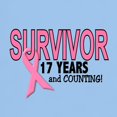thumbnail image 3 of CafePress - Breast Cancer Survivor 17 Years Light T Shirt - Men's Classic Graphic T-Shirt, 3 of 4