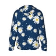 thumbnail image 4 of Xecao Daisies Flowers for Sun Shirt-A lightweight, hoodie-style long-sleeve UV protection garment designed for other outdoor activities., 4 of 9