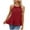 #389 Red, variant on Felirenzacia Women's Halter Neck Ruffle Hem Tank Top, 2026 Spring Summer Soft Lightweight Flowy Spaghetti Strap Sleeveless Top,Purple,S
