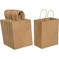 thumbnail image 5 of Watson Distributing 12" x 7" x 17" Brown Recycled Paper Bags With Handle 300/Pk, 5 of 5