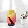 thumbnail image 6 of Cat Cremation Urn For Ashes, 4 Keepsake Yellow Urns For Adult Female, 1 Large Burial Urn For Cremated Remains, Funeral Urns For Boy & Girl, Adult Combo 10&3 Inch, 6 of 7