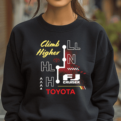 Toyota FJ Cruiser Black Long Sleeve Shirt 4x4 Off Road Merch