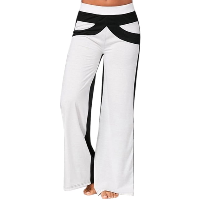Sonducket Pantalones de mujer Pantalones deportivos Pantalones deportivos sueltos Pantalones de chándal informales de pierna ancha Prendas para la parte inferior del cuerpo blanco XXXL Sonducket AP002168-06