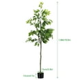 thumbnail image 2 of 70.9in (1.8M) Artificial Fig Tree Realistic Faux Plant for Home, Office & Living Room Decor, 2 of 6