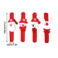 thumbnail image 2 of Christmas Light Up Snap Bracelet Glowing Wristband For Kids Holiday Party Gift Santa Snowman Reindeer Design Fun Toy For Christmas Celebration, 2 of 7