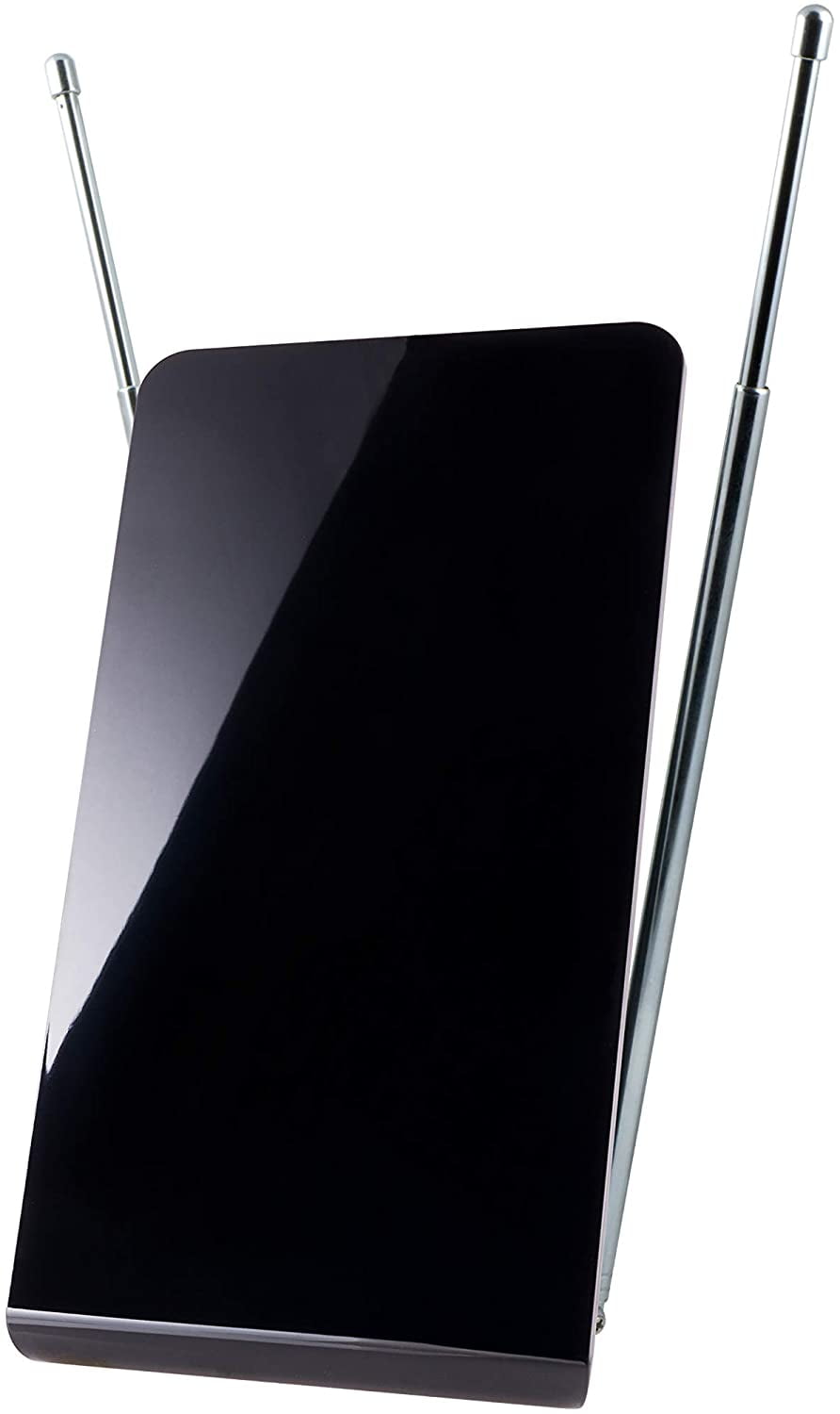 GE Pro Flat Indoor TV Antenna, 30 Mile Antenna, Slim Home Decor