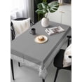 thumbnail image 6 of Grey Geometric Table Cloth, Bohemia Tribal Farm Tribal Patterned Waterproof Tablecloth for Rectangle Tables, Reusable Washable Fabric Table Cover for Restaurant Kitchen Dining Tables 60"x120", 6 of 6