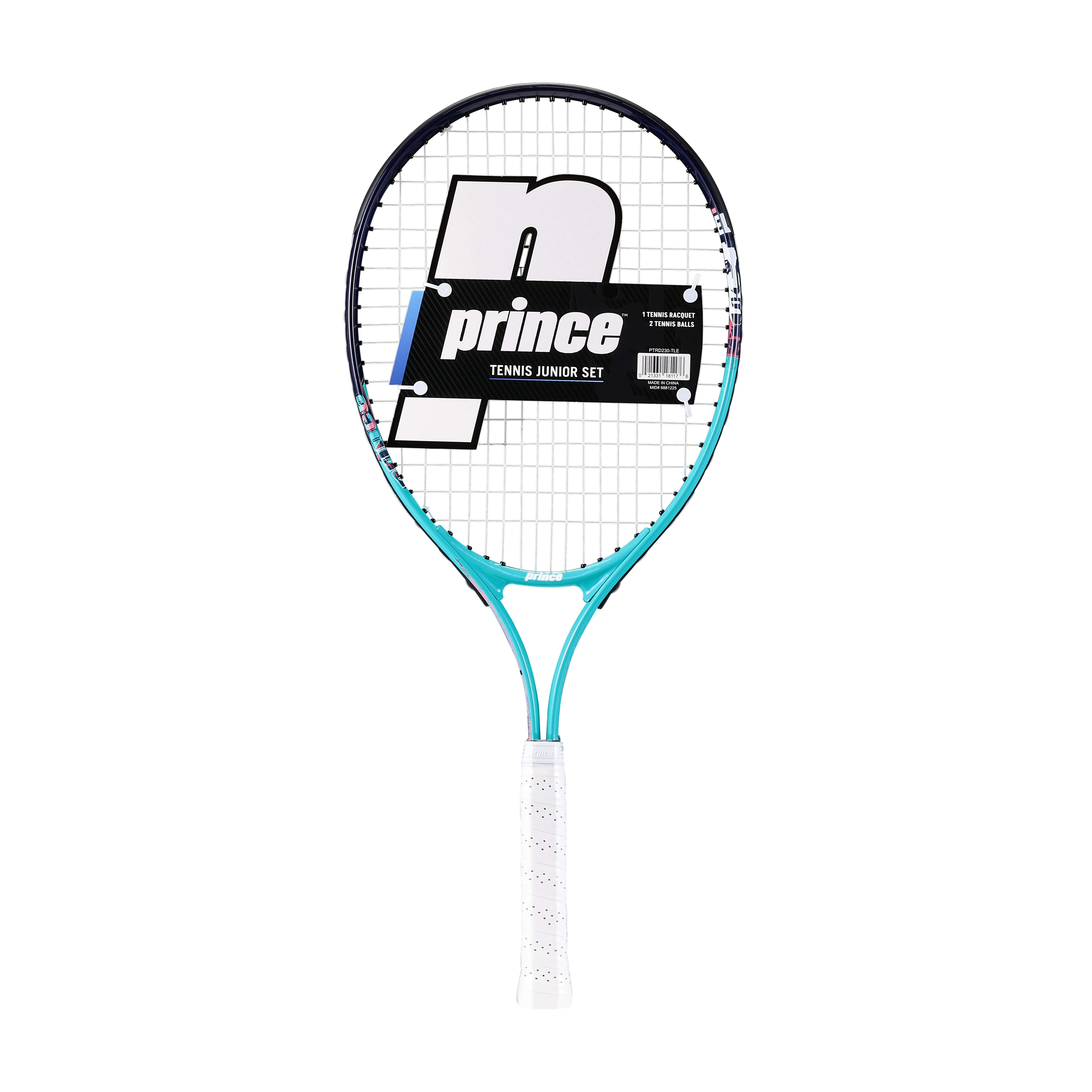 Prince 25” Youth Tennis Racket Starter Set – Junior Tennis Racquet with Carry Case & 2 Tennis Balls, Lightweight Green Kids Tennis Set