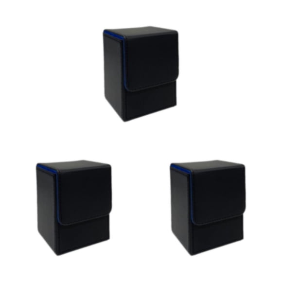Eigraketly Cajas de almacenamiento para tarjetas, solución práctica y elegante, protección, caja para baraja de cartas coleccionables, negro y Type1 NO1