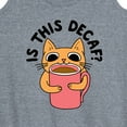 thumbnail image 3 of Instant Message - Is This Decaf Cat - Women's Racerback Tank Top, 3 of 6
