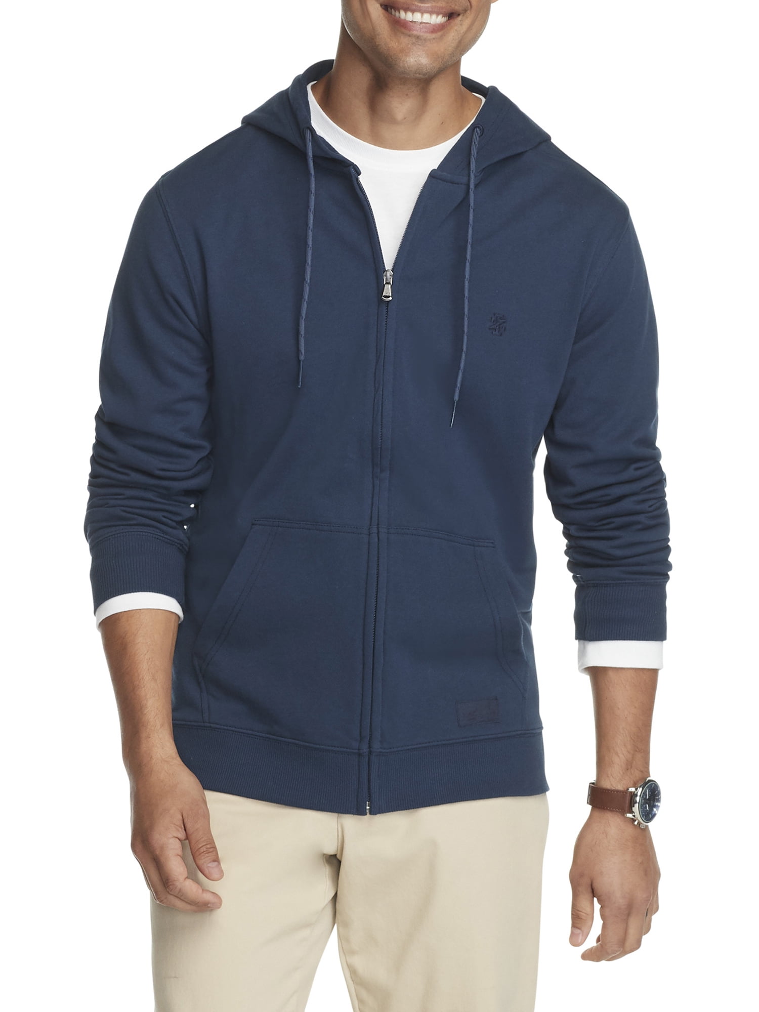 IZOD Men's Saltwater French Terry Full Zip Hoodie
