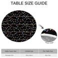 thumbnail image 6 of Multicolor Christmas Light Pattern Round Fitted Tablecloth with Elastic Edge,Dining Table Cover Waterproof,Outdoor Round Tablecloth for Camping,Dining,Indoor and Outdoor, 6 of 7
