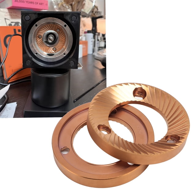 Coffee Grinder Flat Burr, Multi Purpose Titanium Plated Coffee Grinding Blade for E37J