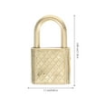 thumbnail image 2 of CIMAXIC 10Pcs Alloy Padlocks Suitcase Small Locks Simple Notebook Safety Locks (Golden),1.18"X0.67"X0.28", 2 of 5