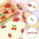 thumbnail image 3 of 1 caja de 10 broches de esmalte de fresa, 5 estilos, broche de cereza roja, aleación de metal, broches de solapa de fresas y cerezas, insignias traseras., 3 of 7