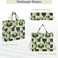 thumbnail image 6 of FORMRS Womens Corduroy Tote Bag Crossbody Shoulder Handbag with Pocket, Green Circle, 6 of 7