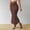 Coffee, variant on SEMPAI Womens Long Maxi Skirt Bodycon Dressy Elegant Elastic High Waist Pencil Skirts Party Clubwear Solid Color
