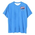 thumbnail image 5 of Fiudx Ofertas de La Semana Camiseta de Manga Corta con Cuello Redondo y Estampado Informal En La Parte Delantera y Trasera Del Día de La Independencia para Mujer, 5 of 5