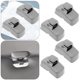 thumbnail image 4 of 2 pares hebillas soporte para parasol coche 3B0857561B Touran 2003-2010 (gris), 4 of 5