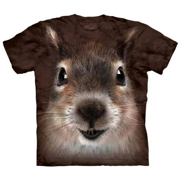 Cotton Squirrel Face Awesome Animal Youth T-Shirt (Small) NEW