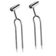thumbnail image 2 of Cultivador manual ergonómico de metal de dos puntas para jardín, ideal para bancales elevados. 2 piezas, 2 of 9