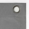 thumbnail image 5 of Sun Zero Channing Grid Texture Draft Shield Fleece Insulated 100% Blackout Grommet Curtain Panel, 50X63, Coal, 5 of 10