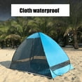 thumbnail image 5 of Anti-UV Pop Up Beach Tent | Automatic Quick Setup Sun Shelter 50+ UPF | Large Mesh Ventilation | Silver-Plated 190T Fabric | 200x120x130cm for Camping, Fishing, Hiking | Includes Carry Bag, Stakes, 5 of 9