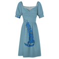 thumbnail image 4 of Blu - mamá mia Vestido de manga corta Vestidos de mujer Traje de verano de mujer, 4 of 6