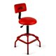 thumbnail image 1 of Taburete Shop FreekyFit ajustable 62-76 cm (136 kg), color rojo, 1 of 9