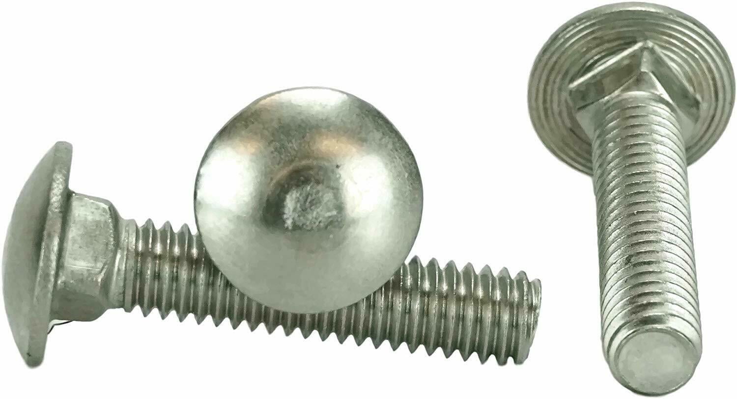 Qty 250 3/8-16 x 2 1/2" Stainless Steel Carriage Bolt 18-8 / 304 Full Thread Details about    