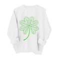 thumbnail image 3 of TaTaai Women Casual No Hood St Patrick's Day Printed Sweatshirt Crew Neck Long Sleeve Top Ladies Daily Commute Festival Wear Soft Warm Comfortable Stylish Pullover Top Gift, 3 of 6