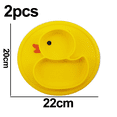 thumbnail image 2 of Platos de silicona divididos para bebés pequeños, platos de succión antideslizantes portátiles para niños, bebés y niños, sin BPA, 2 of 5