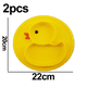 thumbnail image 2 of 2 platos de silicona para bebé con diseño de pato, color amarillo MFZFUKR CPB-DE-LYY1730-2, 2 of 5