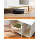 thumbnail image 5 of Feandrea Mueble Arenero, Mueble de Caja Arenero para Gatos,con Alfombrilla Rascadora, Patas Altas, 80 x 50 x 55 cm, Blanco y Dorado, 5 of 6