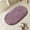 Purple#8, variant on Soft Absorbent Bathroom Floor Mat | Non-Slip Microfiber Foam Carpet | Quick-Dry Bath Rug for Entry Door & Bedroom | 23.62x35.43 Inch Oval Household Foot Mat