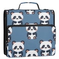 thumbnail image 2 of ALAZA Zipper Binder Cute Panda 3 Ring Trapper Keeper File Folder Organizer Bag, 2 of 8