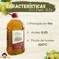 thumbnail image 2 of Aceite de Oliva Español  100% Puro Haciendas de Andalucia caja con 3 botellas de 5L Cada una., 2 of 4