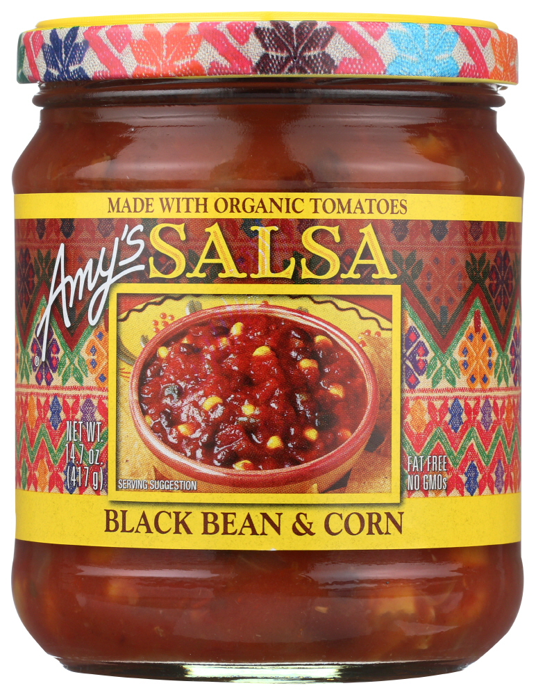 Amy'S Black Bean & Corn Salsa Made With Organic Ingredients, 14.7 Oz