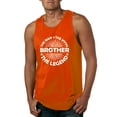 thumbnail image 1 of Wild Bobby, Brother Man Myth Legend Funny Dad, Father's Day, Men Graphic Tank Top, Orange, 3X-Large, 1 of 4