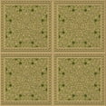 thumbnail image 1 of Ahgly Company Machine Washable Indoor Square Transitional Oak Brown Area Rugs, 5' Square, 1 of 7