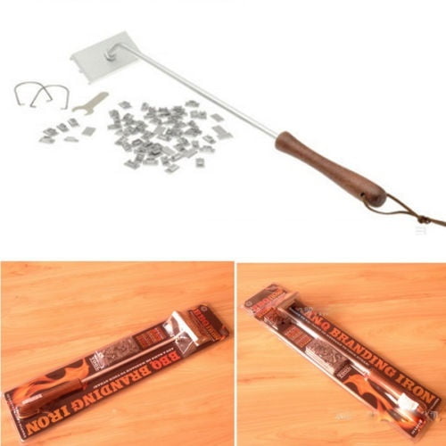 q Barbecue Branding Iron Tool Meat Steak Burger 55 X Letters And 8 Spaces Walmart Canada