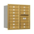 thumbnail image 3 of Salsbury Industries Recessed USPS 14 Door Rear Load 4C Horizontal Mail Center with 1 Parcel Locker, 3 of 4
